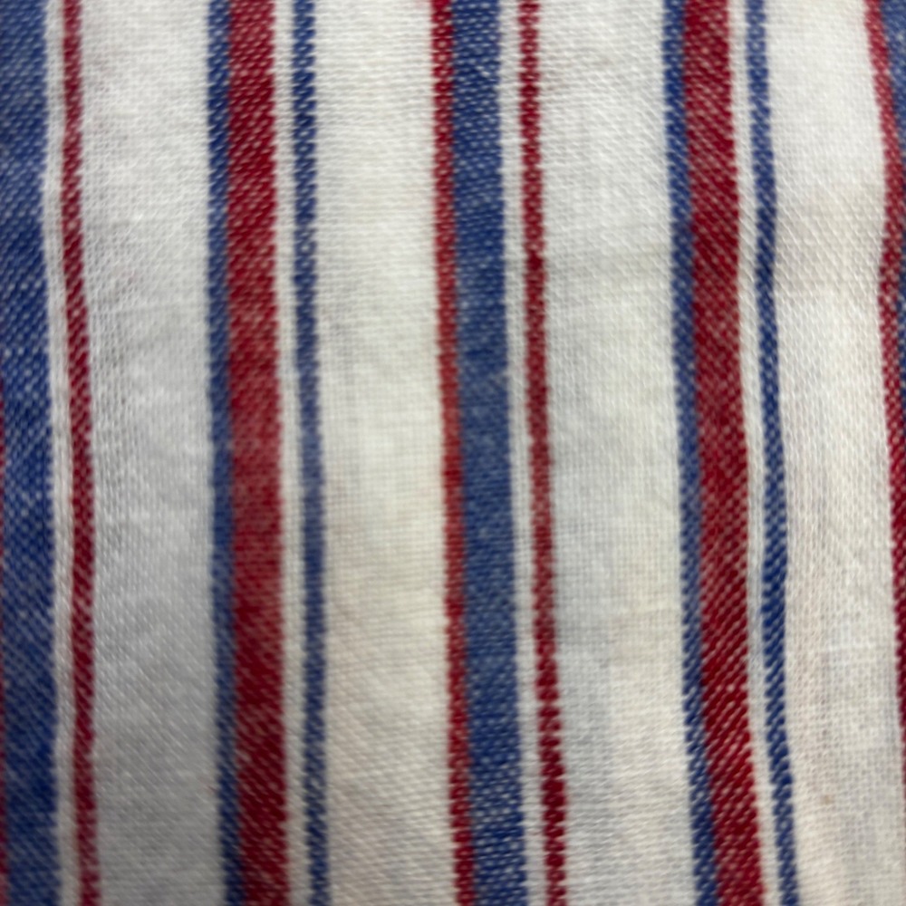 Per Se Women XL Red Blue White Striped Linen Blend Drawstring Pants NWT - Picture 5 of 11